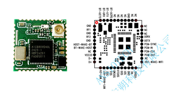 AIC8800DL WiFi 6 Module Pin Diagram