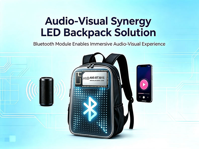 ANS-BT301S Bluetooth Module Audio-Visual Collaboration LED Backpack Solution Schematic Diagram